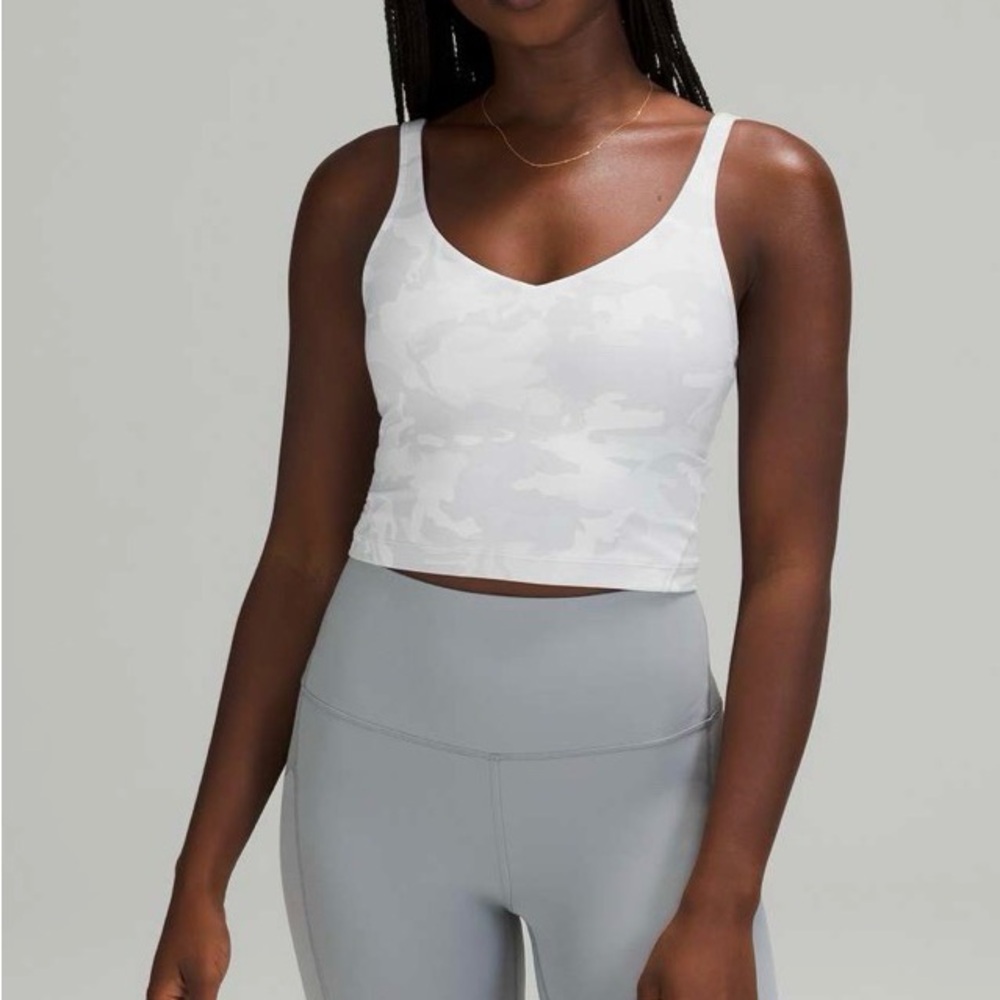 Lululemon Align Tank Incognito White Alpine Camo Size 4